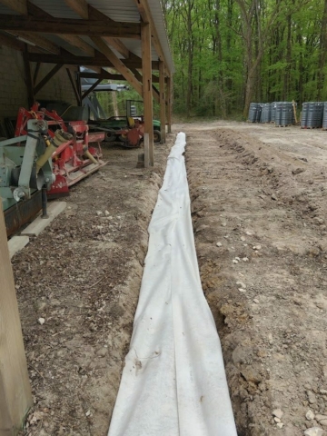 LEMAIRE TP | Travaux d'Assainissement - Pose d'un drain | La Ferté-Beauharnais